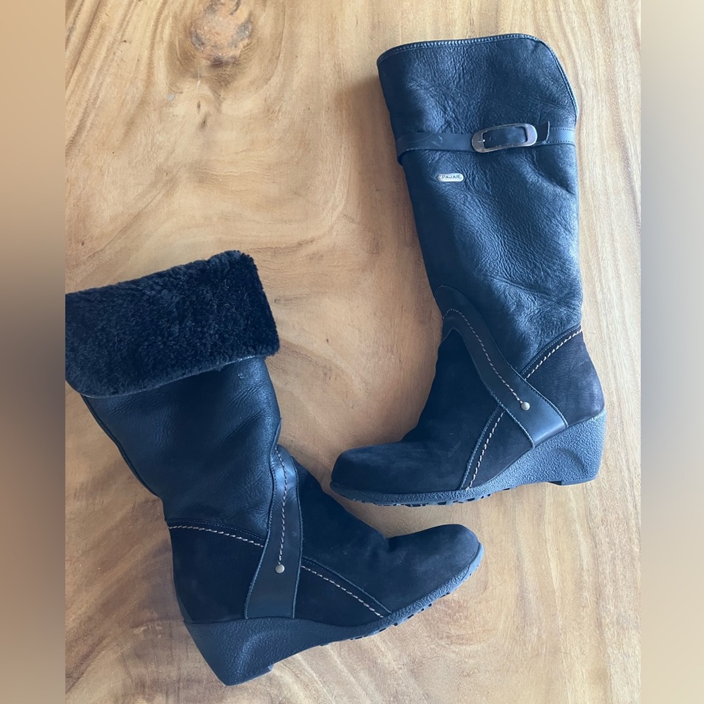 Pajar Vintage 6.5 Over the Knee Boots • Buckle Detail • 100% Shearling 🇨🇦